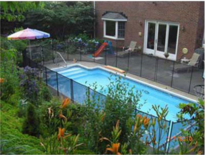 EZ Guard Mesh Pool Fence Installation