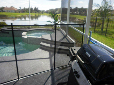 Black EZ Guard Pool Fence Black EZ Guard Pool Fence