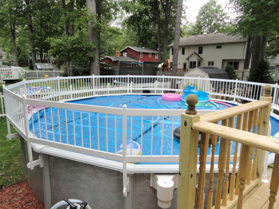 Premium Guard above ground pool safety fencing Premium Guard above ground pool safety fencing