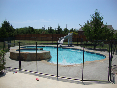 black VisiGuard pool fence black VisiGuard pool fence