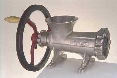 meat grinder with pulley