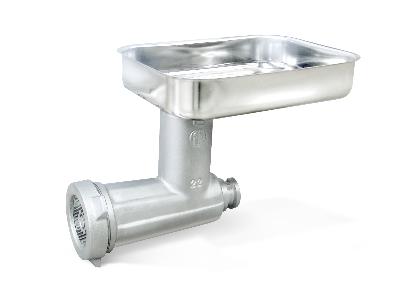 b>TC32 Meat Grinder Attachment - Cast Iron</b> - 8mm Stainless Steel Plate