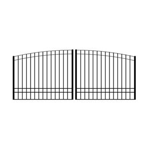 Ready to Ship Dual Swing Driveway Gate 14 ft Long Made in USA