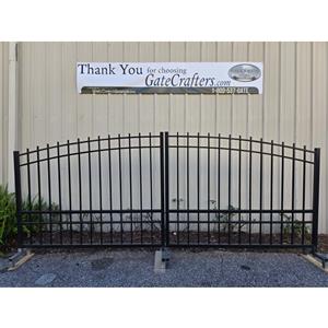 Ready to Ship Dual Swing Driveway Gate 14 ft Long Made in USA