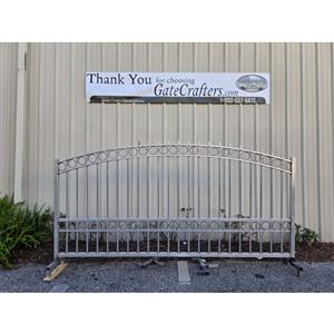 Ready to Ship Single Swing Driveway Gate 11 ft Long Made in USA