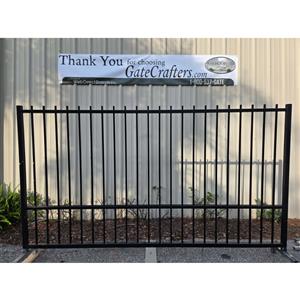 Ready to Ship Single Swing Driveway Gate 11 ft Long Made in USA