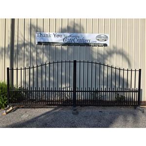 Ready to Ship Dual Swing Driveway Gate 15 ft Long Made in USA