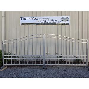 Ready to Ship Dual Swing Driveway Gate 14 ft Long Made in USA