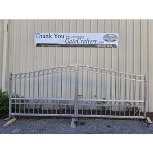 Ready to Ship Dual Swing Driveway Gate 13 ft Long Made in USA