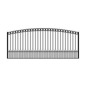 Ready to Ship Single Swing Driveway Gate 13 ft Long Made in USA