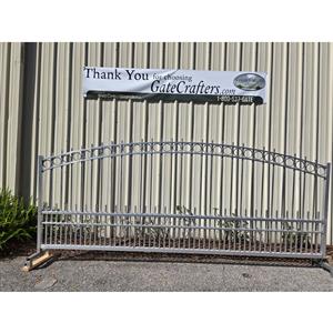 Ready to Ship Single Swing Driveway Gate 13 ft Long Made in USA