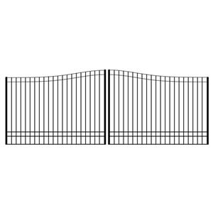 Ready to Ship Dual Swing Driveway Gate 20 ft Long Made in USA