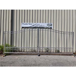 Ready to Ship Dual Swing Driveway Gate 20 ft Long Made in USA