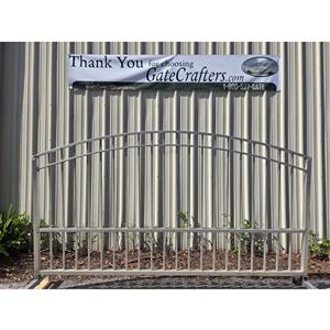 Ready to Ship Single Swing Driveway Gate 10 ft Long Made in USA