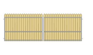 Gate Crafters Vinyl/Wood Slat Dual Gate Frame (VinylKit)-1