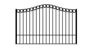 Driveway Gates - Beddington Single Swing Driveway Gate-1