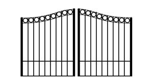 Driveway Gates - Beddington Dual Swing Driveway Gate-1