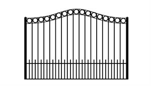 Newberry Acres Estate Gate (Single 6