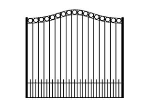 Newberry Acres Estate Gate (Single 8