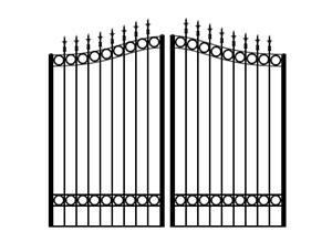 Aluminum Driveway Gates-Huntington Estate Gate (Dual 8