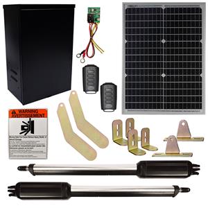 Estate Swing E-S 1000H Dual Swing Solar Gate Opener Kit with Free Extra Remote - 30 Watt Panel