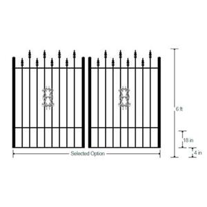 Hilldale Estate Gate Dual 6ft