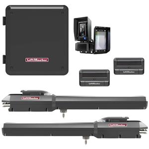 LiftMaster LA500UL Dual Swing Gate Opener Kit with MyQ Technology - Gate Opener Kit + 2 Free Remotes