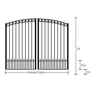 Newberry Acres Estate Gate Dual 8ft
