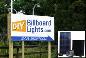 5' x 8' Solar LED Sign Lighting Kit with 850 Lumens
