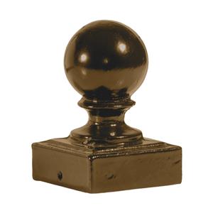 Aluminum Ball Gate Post Cap (2 in. x 2 in.) - Bronze